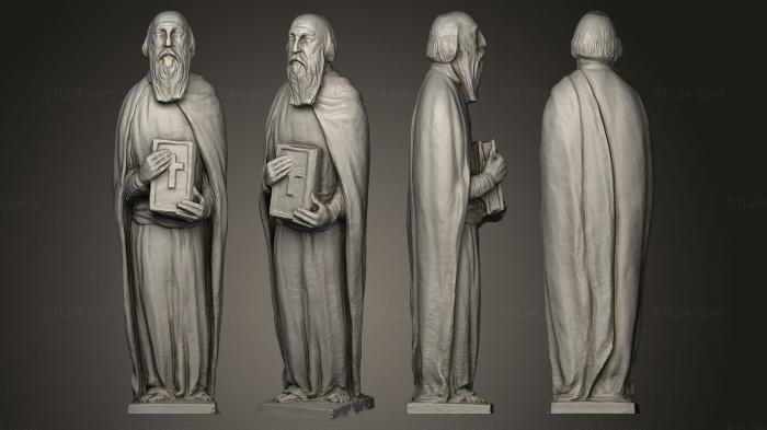 Статуи религиозные (Святой Матье, STKRL_0103) 3D модель для ЧПУ станка